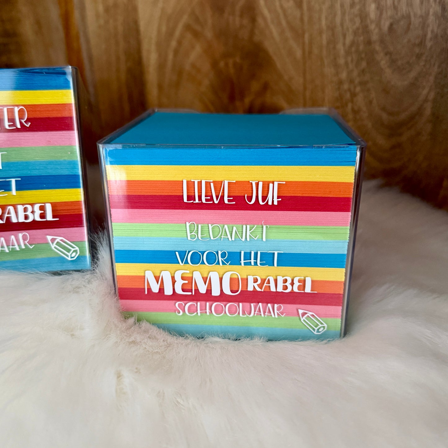 Memoblok 'Bedankt voor het MEMOrabel schooljaar'