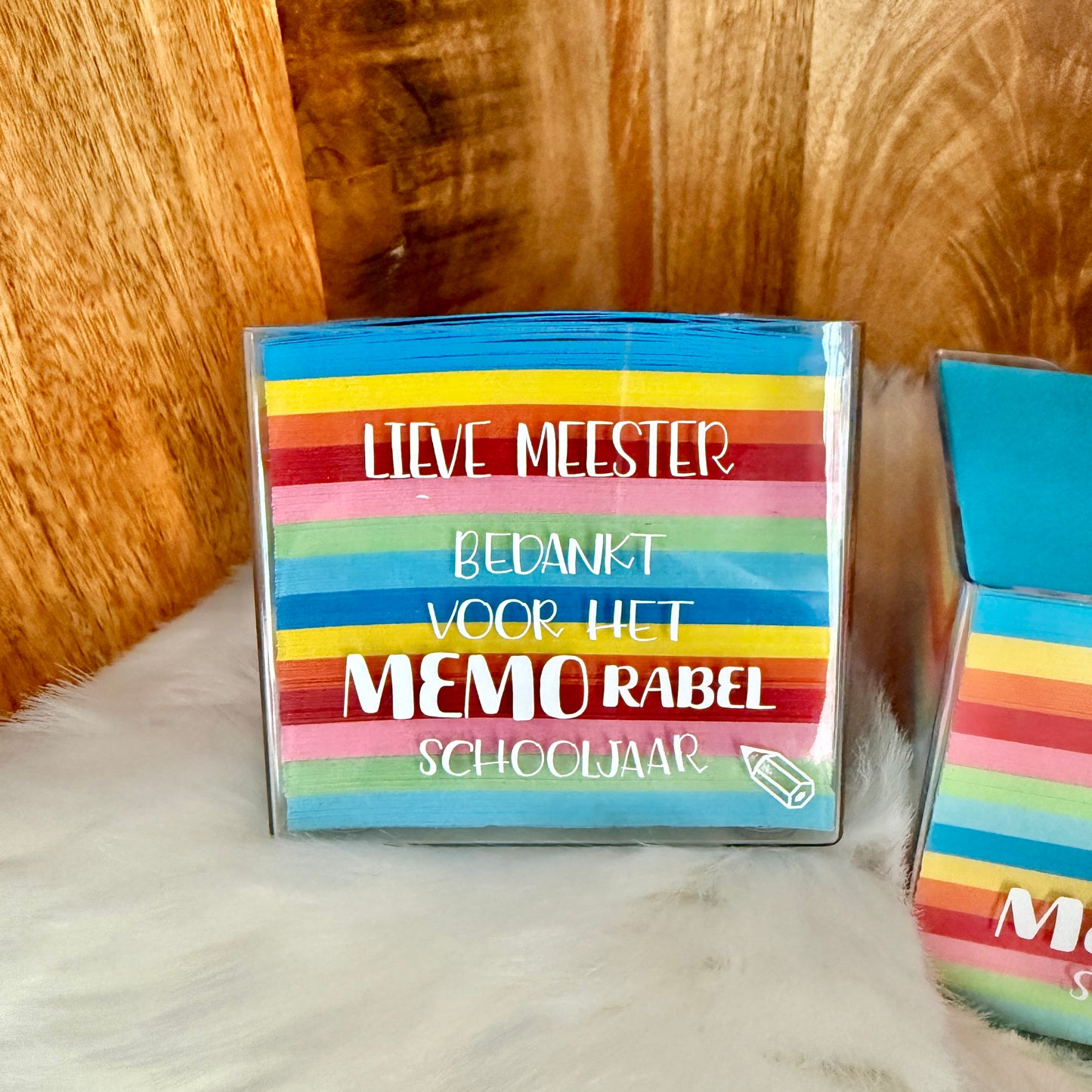 Memoblok 'Bedankt voor het MEMOrabel schooljaar'