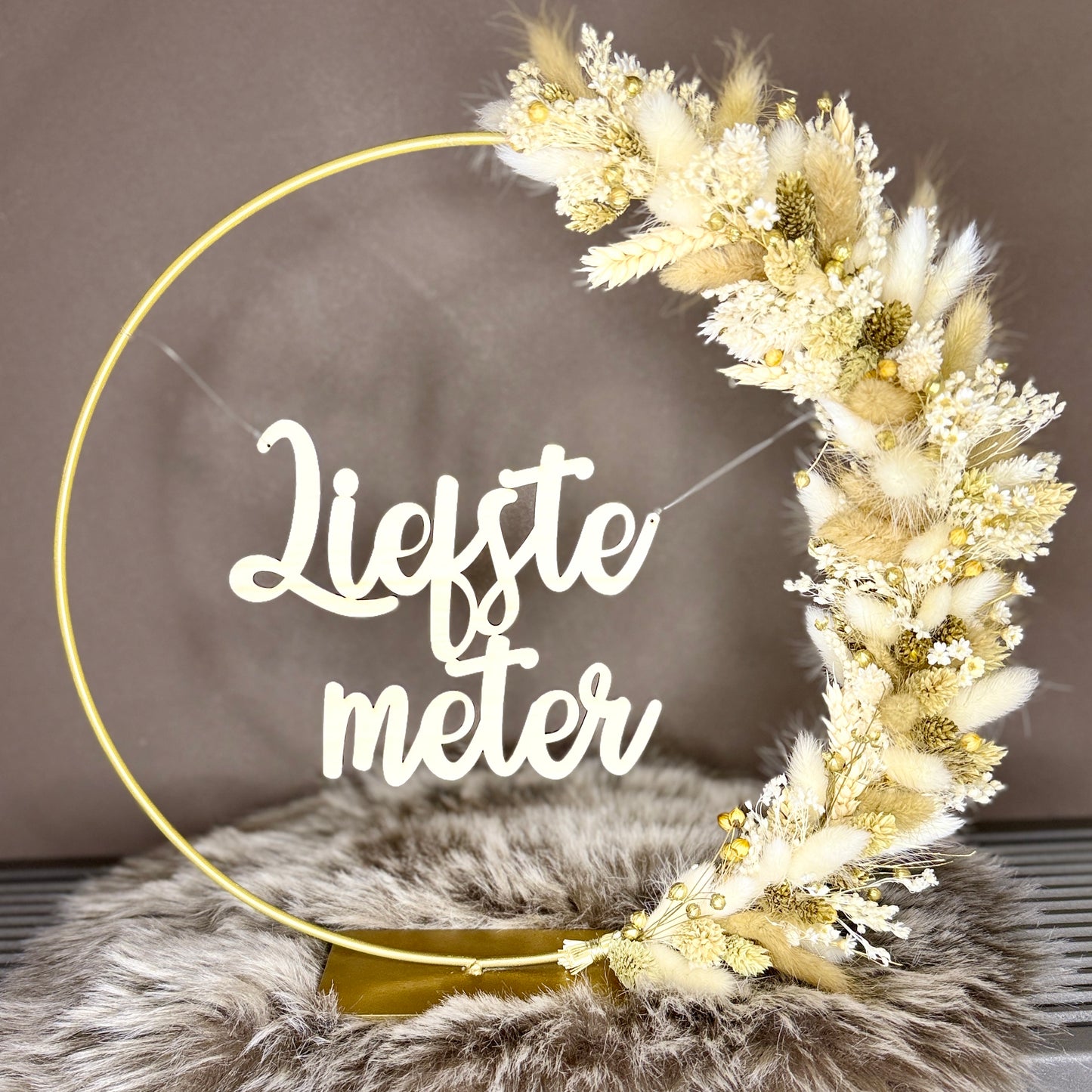 Flower hoop (metaal) op voet