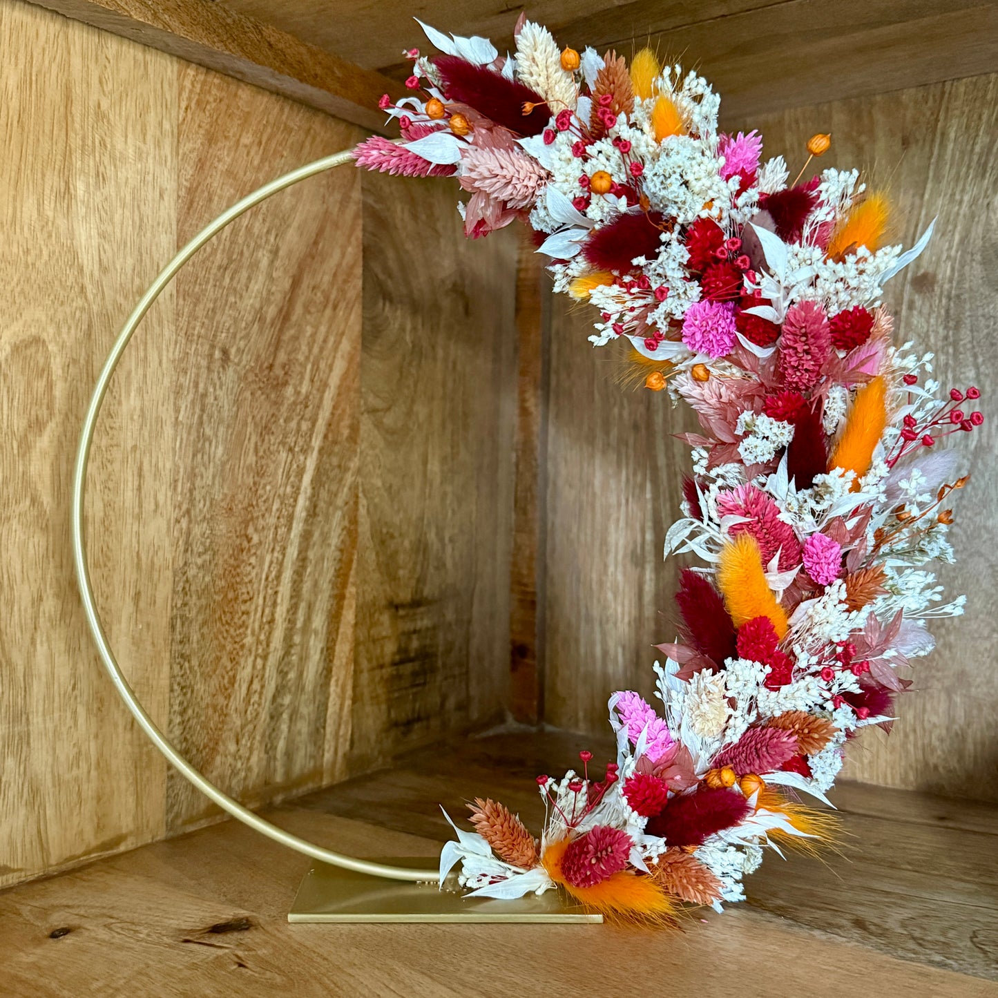 Flower hoop (metaal) op voet