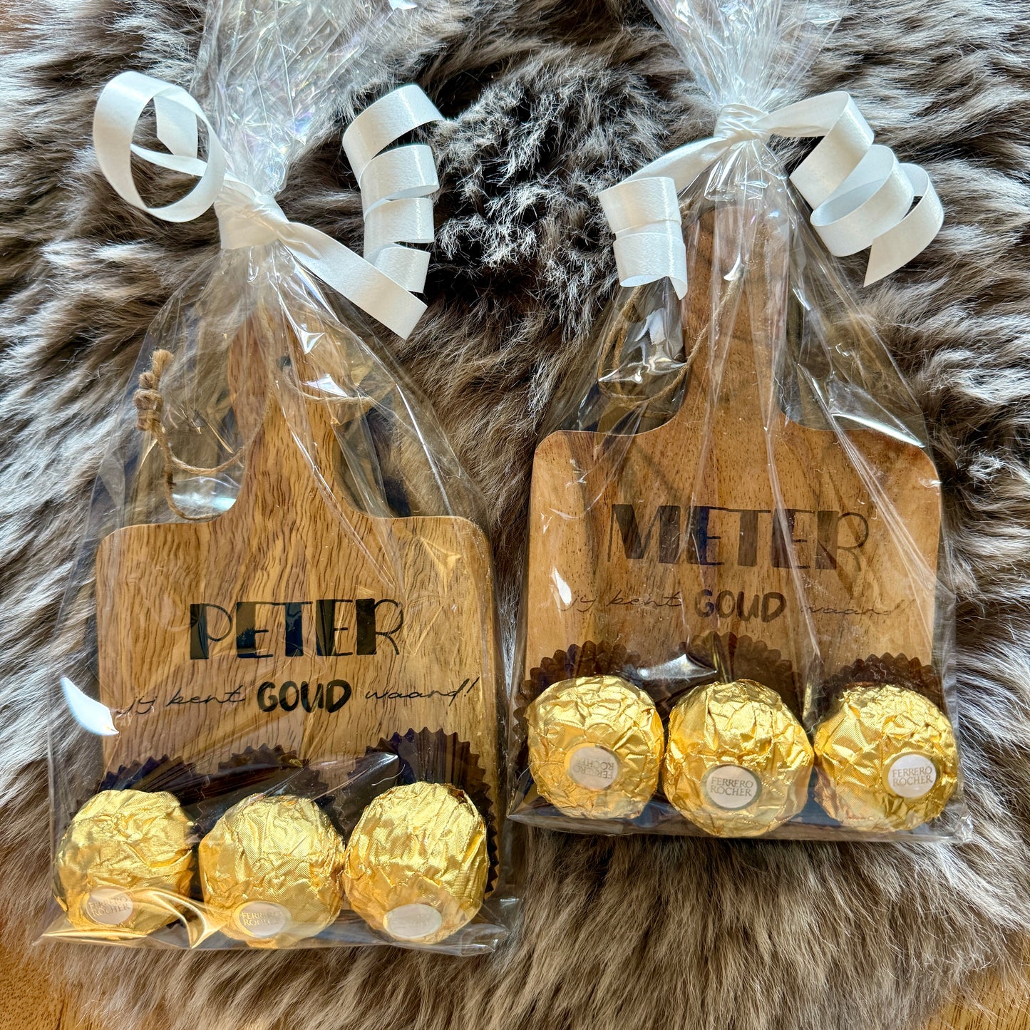 Plankje Ferrero (Peter / Meter, jij bent goud waard!)