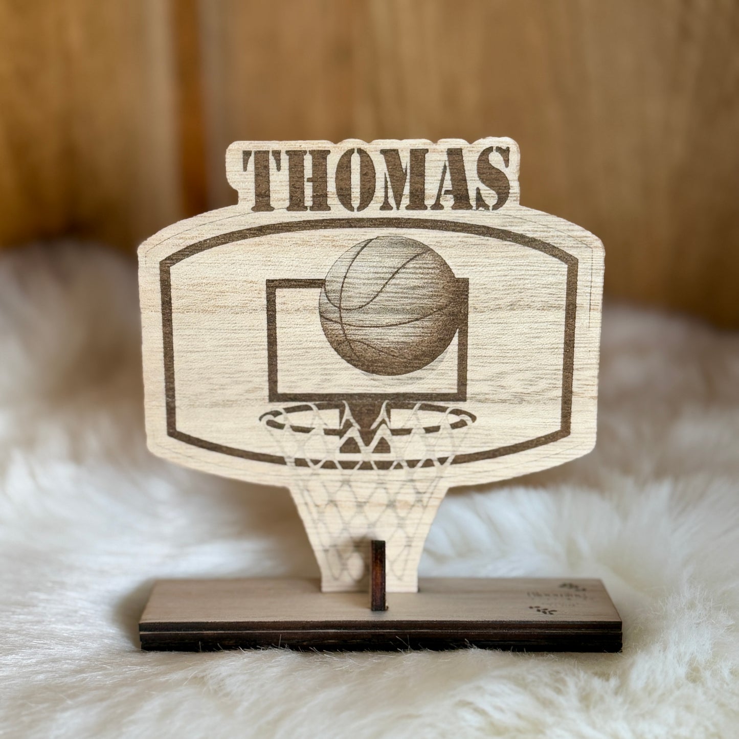 Houten figuur met naam (geldcadeau)