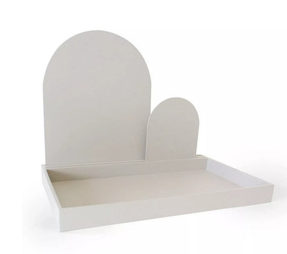 Dienblad met dubbele boog (blanco)