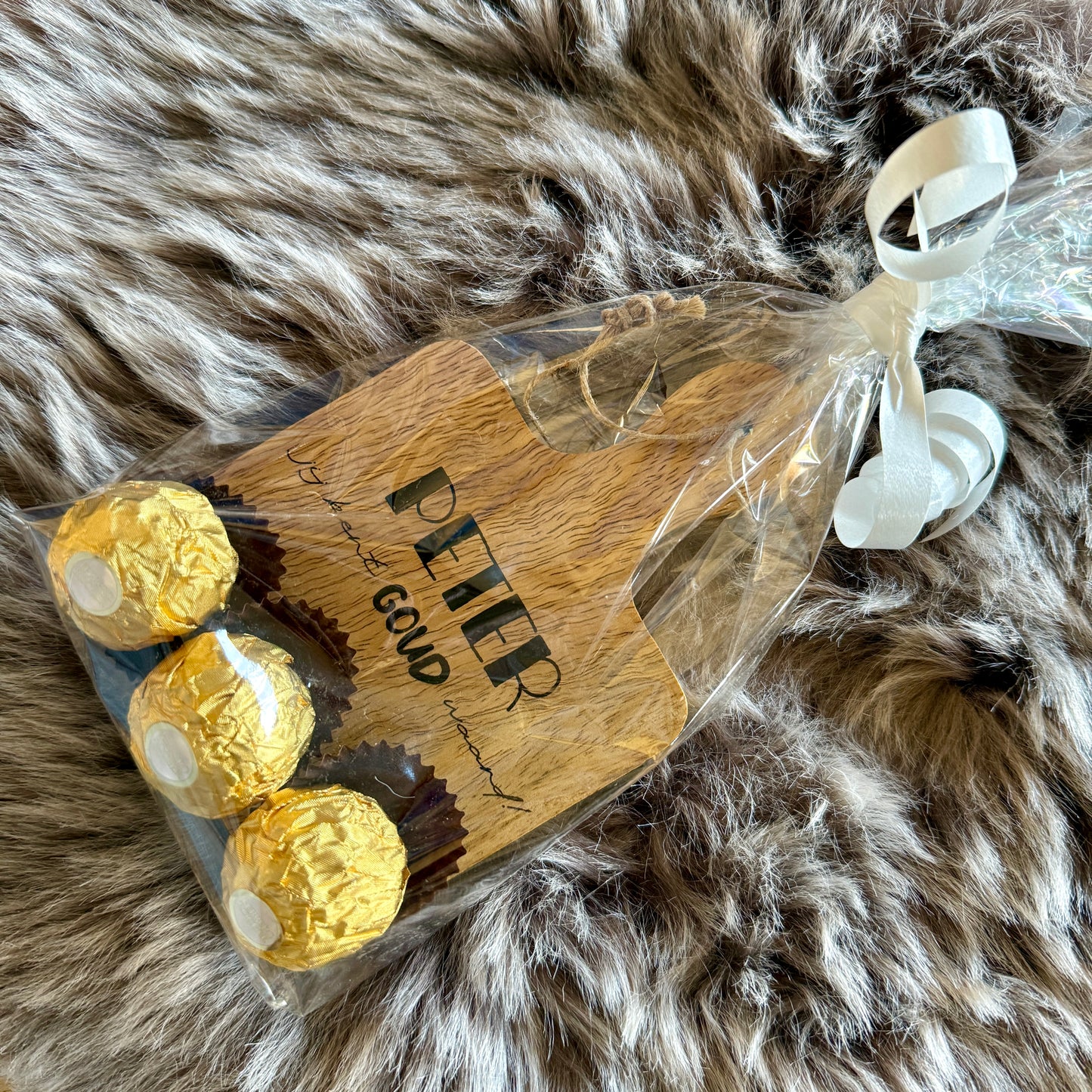 Plankje Ferrero (Peter / Meter, jij bent goud waard!)