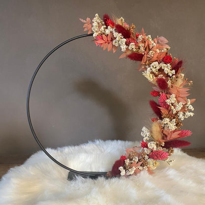 Flower hoop (metaal) op voet