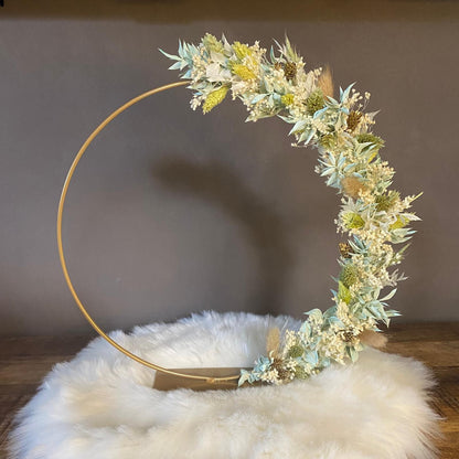 Flower hoop (metaal) op voet