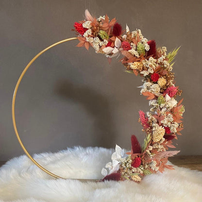 Flower hoop (metaal) op voet